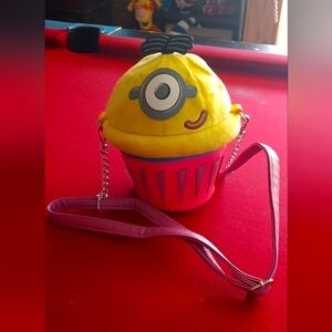 Yellow and Pink Minion Cupcake Kids Bag Universal Loungefly
